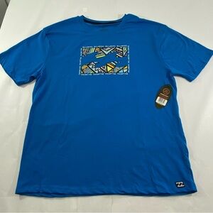 Billabong Loungewear Blue & Vibrant Graphic Men's Size:XL T-Shirt NWT